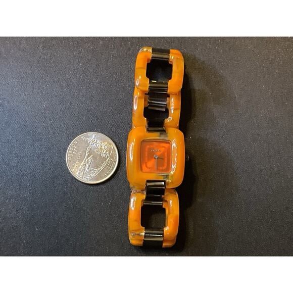 Nixon Sis Marmalde Quartz Orange Plastic Watch (NWT, Needs Battery)